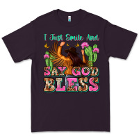 Plum i just smile and say god bless Premium Tee - Zillion Design Studio