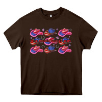 Chocolate Brown make america western again Heavy Core Tee - texasbilliewilder