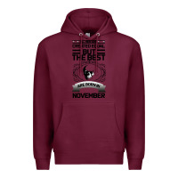 Burgundy NOVEMBER Premium Hoodie - Bettercallsaul