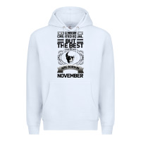 White NOVEMBER Premium Hoodie - Bettercallsaul