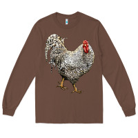 Chestnut Dominique Rooster Long Sleeve Tee - LillyAllenDesigns