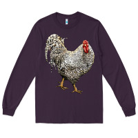 Plum Dominique Rooster Long Sleeve Tee - LillyAllenDesigns