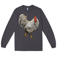 Smoke Dominique Rooster Long Sleeve Tee - LillyAllenDesigns