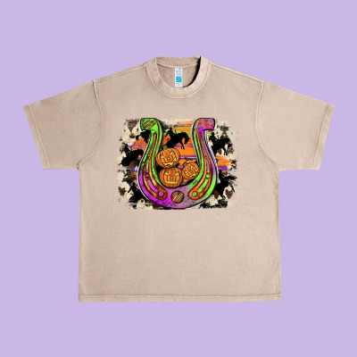 Halloween Horseshoe Urban Heavy Tee Designed By Jahusdesignshop