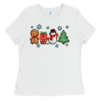 White christmas gingerbread cookies Ladies Tee - Zillion Design Studio