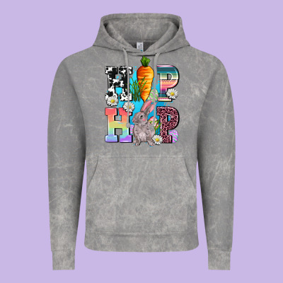 Hip Hop Easter Rabbit Vintage Hoodie Designed By Adodesignshop