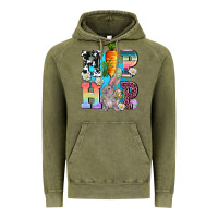 Vintage Olive hip hop easter rabbit Vintage Hoodie - AdoDesignShop