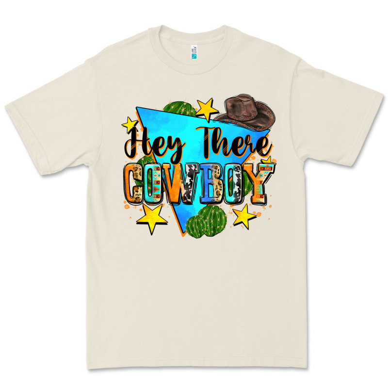 Hey There Cowboy Premium Tee by Zillion Design Studio | Teevron