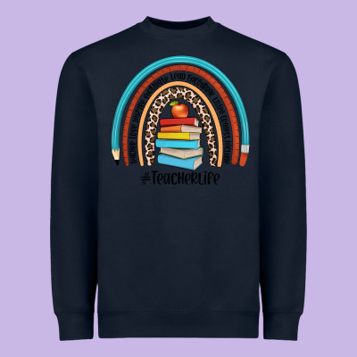 #teacherlife Heavyweight Sweatshirt Designed By Jahusdesignshop
