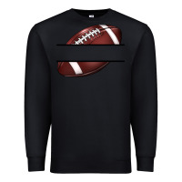 Black football name frame Premium Sweatshirt - BarkalooDesign