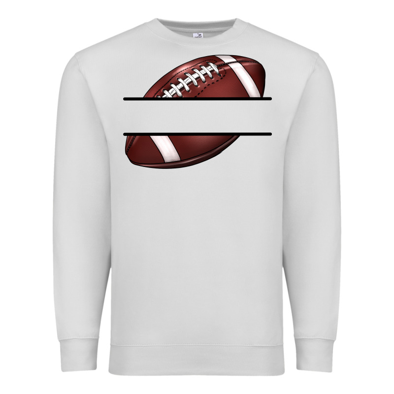 Football Name Frame Premium Sweatshirt by BarkalooDesign | Teevron
