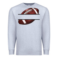 Heather Grey football name frame Premium Sweatshirt - BarkalooDesign