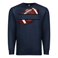 Navy football name frame Premium Sweatshirt - BarkalooDesign
