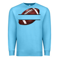 Ocean Blue football name frame Premium Sweatshirt - BarkalooDesign