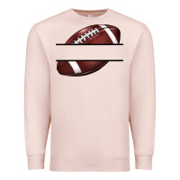 Pale Pink football name frame Premium Sweatshirt - BarkalooDesign
