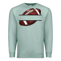 Seafoam football name frame Premium Sweatshirt - BarkalooDesign