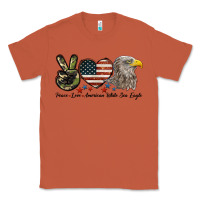 Copper Peace Love American White Sea Eagle Classic Tee - LillyAllenDesigns