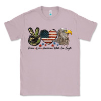 Lilac Peace Love American White Sea Eagle Classic Tee - LillyAllenDesigns