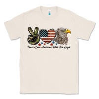 Natural Peace Love American White Sea Eagle Classic Tee - LillyAllenDesigns