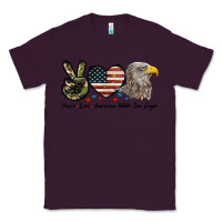 Plum Peace Love American White Sea Eagle Classic Tee - LillyAllenDesigns