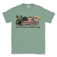 Sage Peace Love American White Sea Eagle Classic Tee - LillyAllenDesigns