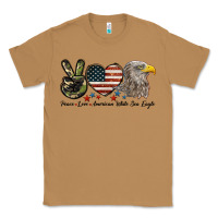 Toasted Coconut Peace Love American White Sea Eagle Classic Tee - LillyAllenDesigns