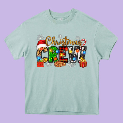 Christmas Crew Heavy Core Tee Designed By Zillion Design Studio