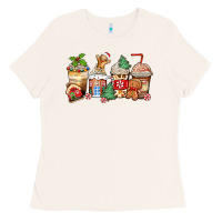 Bone christmas gingerbread coffee cups Ladies Tee - Zillion Design Studio