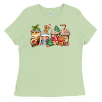 Matcha christmas gingerbread coffee cups Ladies Tee - Zillion Design Studio