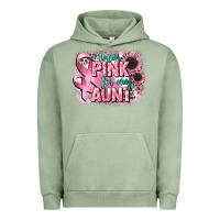 Pigment Oil Green i wear pink for my aunt Urban Hoodie - CowGirlArtShop