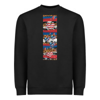 Black usa flag and western patterns  penwraps 1 Heavyweight Sweatshirt - Artiststas