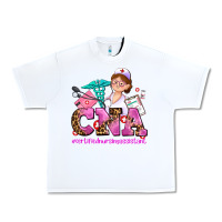 White cna certified nursing assistant Urban Heavy Tee - AdoDesignShop