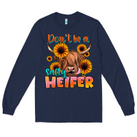 Navy dont be a salty heifer Long Sleeve Tee - JahusDesignShop