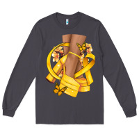 Smoke Childhood Cancer diva yellow ribbon Long Sleeve Tee - NancyCooperArtShop