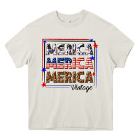 Cream merica merica merica vintage Heavy Core Tee - texasbilliewilder