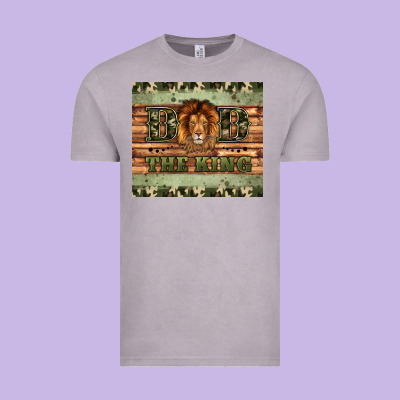 Dad The King Vintage Tee Designed By Artiststas