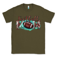Army Green football mom Classic Tee - BarkalooDesign
