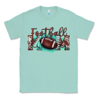 Seafoam football mom Classic Tee - BarkalooDesign