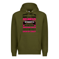 Army Green Aquarius Woman Premium Hoodie - Bettercallsaul