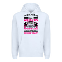 White Aquarius Woman Premium Hoodie - Bettercallsaul