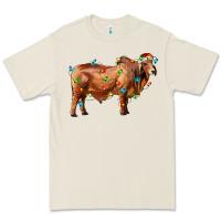Bone brahman bull with christmas lights Premium Tee - RanaPortraitStore