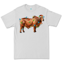 Dove Grey brahman bull with christmas lights Premium Tee - RanaPortraitStore