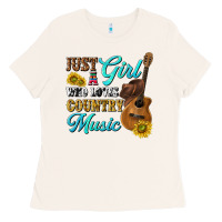 Bone just a girl who loves country music Ladies Tee - texasbilliewilder