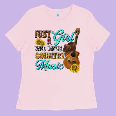 Ladies Tee just a girl who loves country music