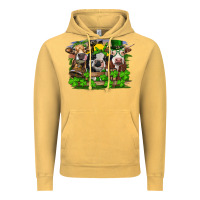 Vintage Mustard St patrick's day heifers Vintage Hoodie - RanaPortraitStore