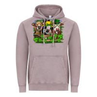 Vintage Zinc St patrick's day heifers Vintage Hoodie - RanaPortraitStore