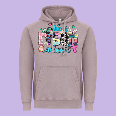 He Is Risen Indeed Vintage Hoodie Designed By Adodesignshop