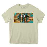 Mossy western blessed cros sunflowers licence plate Heavy Core Tee - RanaPortraitStore
