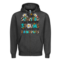 Charcoal Heather ive survived too many storms to be bothered by rai Zipper Hoodie - NancyCooperArtShop