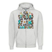 Dove Grey ive survived too many storms to be bothered by rai Zipper Hoodie - NancyCooperArtShop